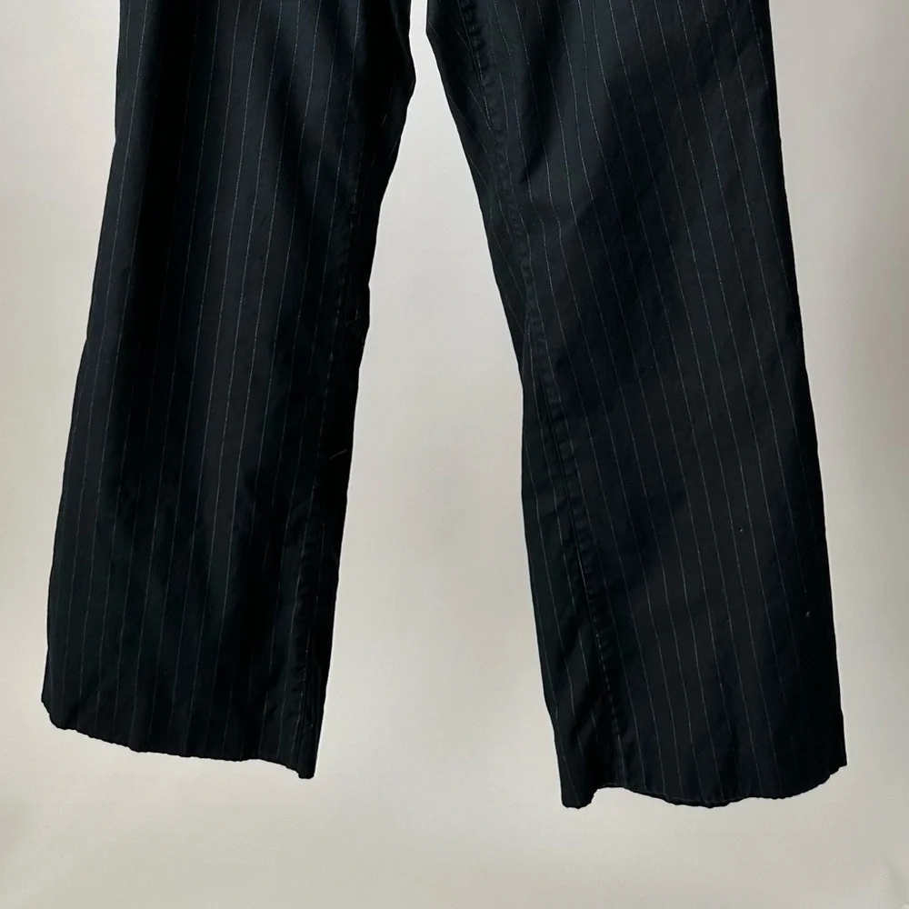 STYLISH VTG 1990S MOSSIMO BLACK PINSTRIPE PANTS DRESS PANTS TROUSERS SIZE-8 - Picture 9 of 9